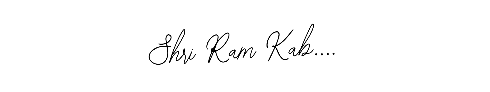 Use a signature maker to create a handwritten signature online. With this signature software, you can design (Bearetta-2O07w) your own signature for name Shri Ram Kab..... Shri Ram Kab.... signature style 12 images and pictures png
