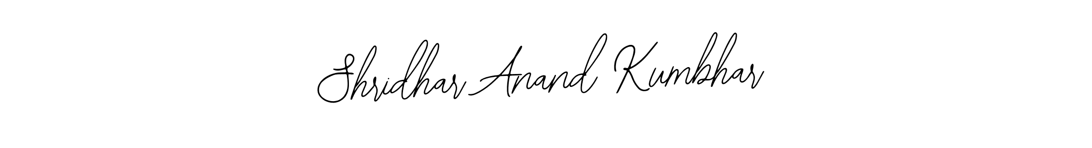 Use a signature maker to create a handwritten signature online. With this signature software, you can design (Bearetta-2O07w) your own signature for name Shridhar Anand Kumbhar. Shridhar Anand Kumbhar signature style 12 images and pictures png