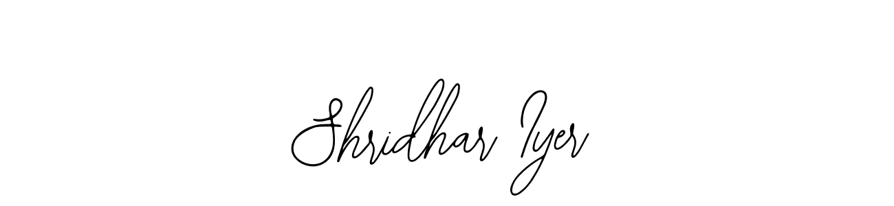Use a signature maker to create a handwritten signature online. With this signature software, you can design (Bearetta-2O07w) your own signature for name Shridhar Iyer. Shridhar Iyer signature style 12 images and pictures png