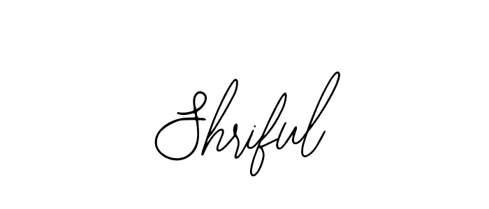 The best way (Bearetta-2O07w) to make a short signature is to pick only two or three words in your name. The name Shriful include a total of six letters. For converting this name. Shriful signature style 12 images and pictures png