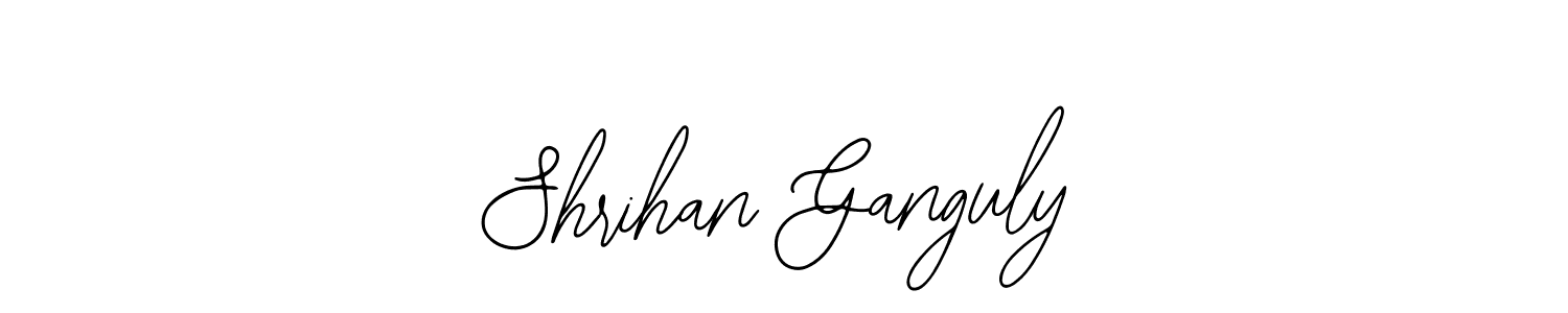 How to make Shrihan Ganguly name signature. Use Bearetta-2O07w style for creating short signs online. This is the latest handwritten sign. Shrihan Ganguly signature style 12 images and pictures png