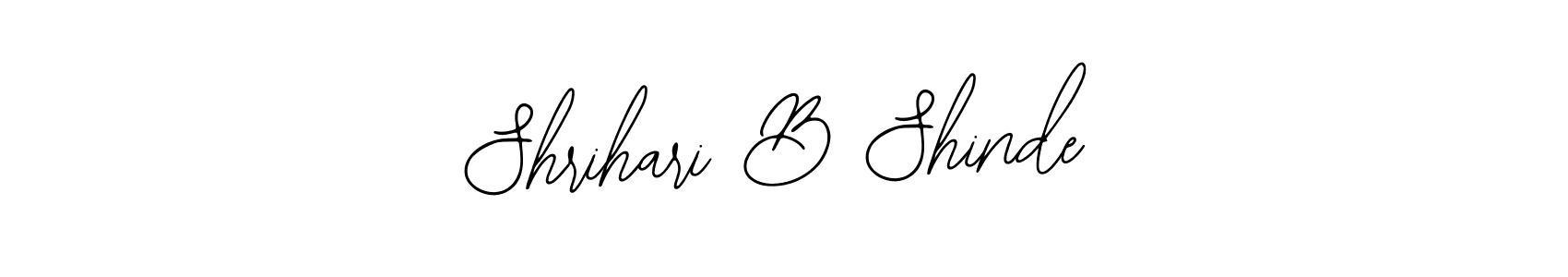 You should practise on your own different ways (Bearetta-2O07w) to write your name (Shrihari B Shinde) in signature. don't let someone else do it for you. Shrihari B Shinde signature style 12 images and pictures png