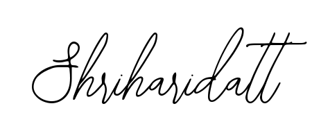 A sleek calligraphic signature for name Shriharidatt utilizing Bearetta-2O07w styling. Great for adding personal signatures to photos and art. Shriharidatt signature style 12 images and pictures png