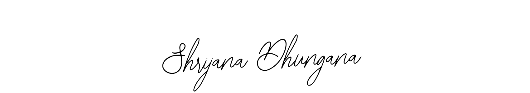 How to make Shrijana Dhungana name signature. Use Bearetta-2O07w style for creating short signs online. This is the latest handwritten sign. Shrijana Dhungana signature style 12 images and pictures png