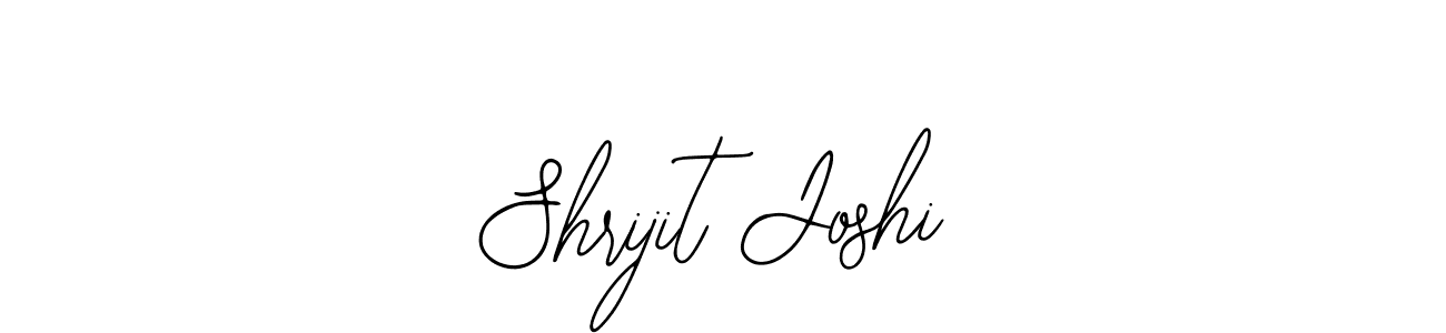 You should practise on your own different ways (Bearetta-2O07w) to write your name (Shrijit Joshi) in signature. don't let someone else do it for you. Shrijit Joshi signature style 12 images and pictures png