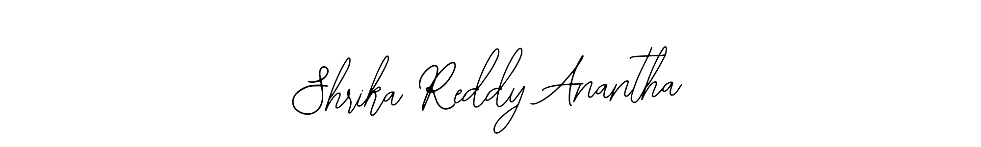 How to make Shrika Reddy Anantha signature? Bearetta-2O07w is a professional autograph style. Create handwritten signature for Shrika Reddy Anantha name. Shrika Reddy Anantha signature style 12 images and pictures png
