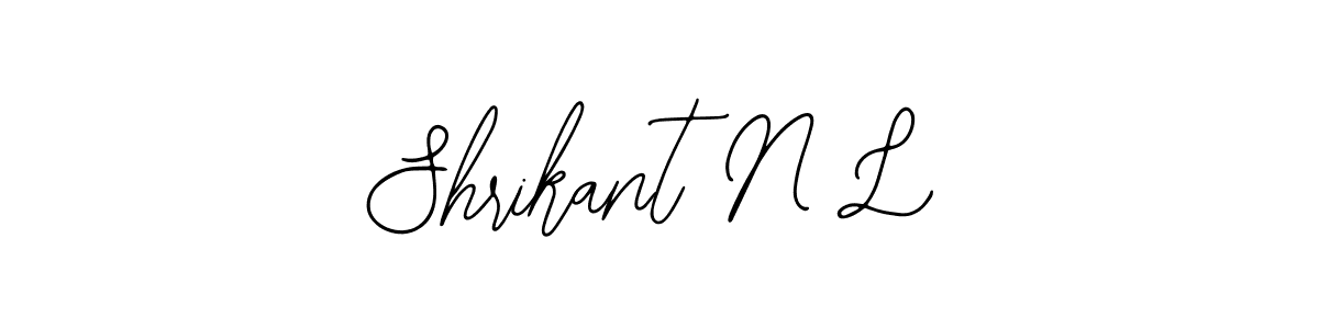 Design your own signature with our free online signature maker. With this signature software, you can create a handwritten (Bearetta-2O07w) signature for name Shrikant N L. Shrikant N L signature style 12 images and pictures png