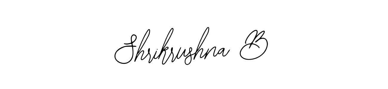 How to make Shrikrushna B signature? Bearetta-2O07w is a professional autograph style. Create handwritten signature for Shrikrushna B name. Shrikrushna B signature style 12 images and pictures png