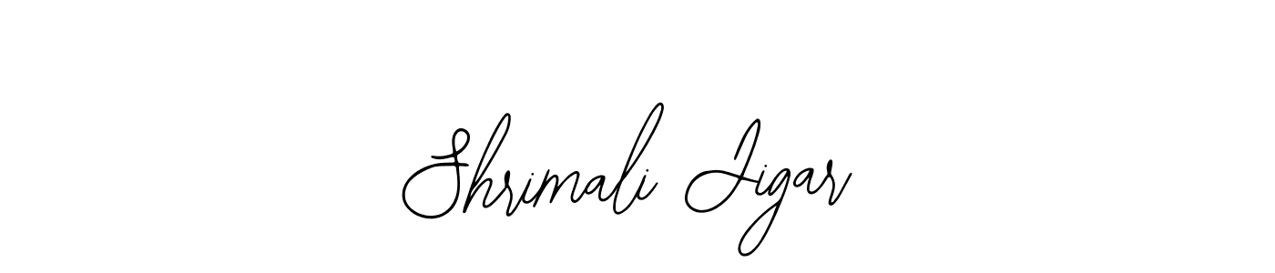 You should practise on your own different ways (Bearetta-2O07w) to write your name (Shrimali Jigar) in signature. don't let someone else do it for you. Shrimali Jigar signature style 12 images and pictures png