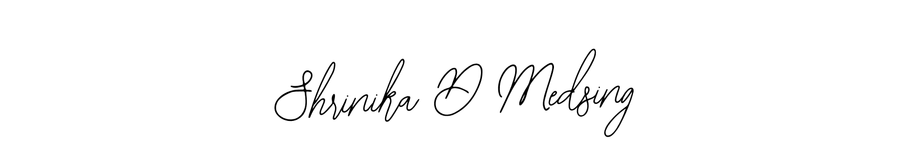 How to make Shrinika D Medsing name signature. Use Bearetta-2O07w style for creating short signs online. This is the latest handwritten sign. Shrinika D Medsing signature style 12 images and pictures png