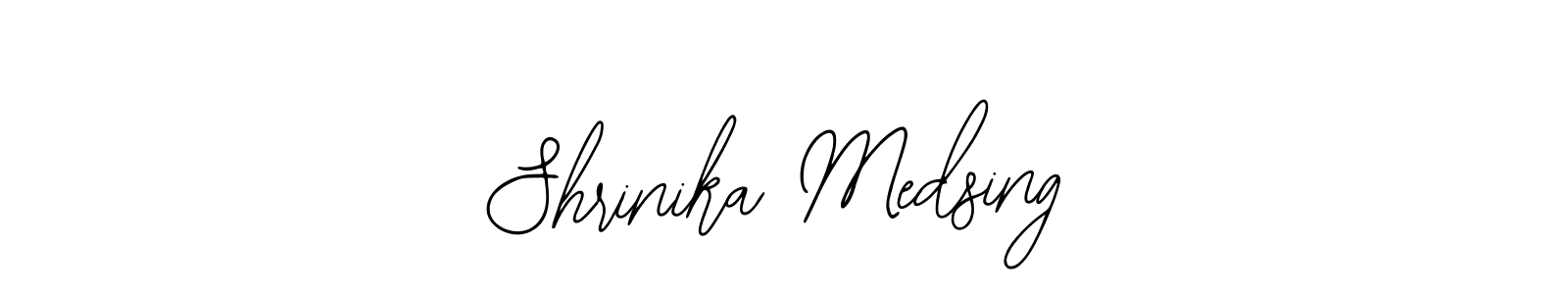 Use a signature maker to create a handwritten signature online. With this signature software, you can design (Bearetta-2O07w) your own signature for name Shrinika Medsing. Shrinika Medsing signature style 12 images and pictures png