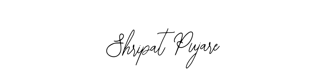 How to make Shripat Pujare name signature. Use Bearetta-2O07w style for creating short signs online. This is the latest handwritten sign. Shripat Pujare signature style 12 images and pictures png