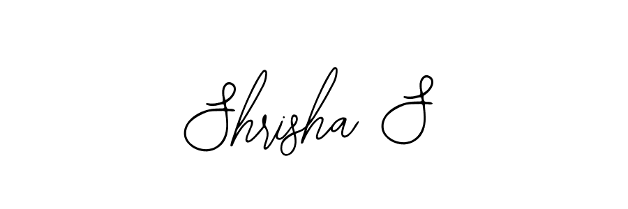 Design your own signature with our free online signature maker. With this signature software, you can create a handwritten (Bearetta-2O07w) signature for name Shrisha S. Shrisha S signature style 12 images and pictures png