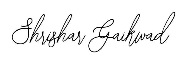 Give your name Shrishar Gaikwad an exquisite flair with the Bearetta-2O07w script font. Ideal for contracts, resumes, and formal letterheads. Shrishar Gaikwad signature style 12 images and pictures png
