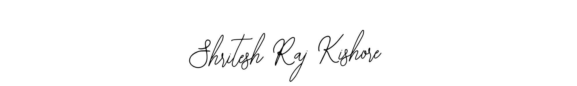 How to make Shritesh Raj Kishore name signature. Use Bearetta-2O07w style for creating short signs online. This is the latest handwritten sign. Shritesh Raj Kishore signature style 12 images and pictures png