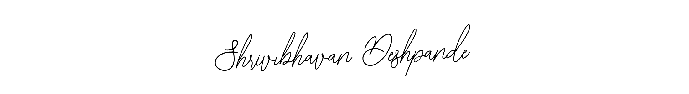 How to make Shrivibhavan Deshpande name signature. Use Bearetta-2O07w style for creating short signs online. This is the latest handwritten sign. Shrivibhavan Deshpande signature style 12 images and pictures png