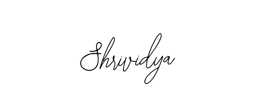 How to make Shrividya name signature. Use Bearetta-2O07w style for creating short signs online. This is the latest handwritten sign. Shrividya signature style 12 images and pictures png