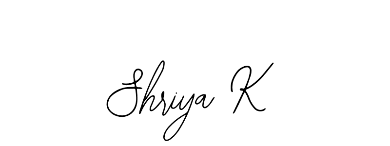 Similarly Bearetta-2O07w is the best handwritten signature design. Signature creator online .You can use it as an online autograph creator for name Shriya K. Shriya K signature style 12 images and pictures png