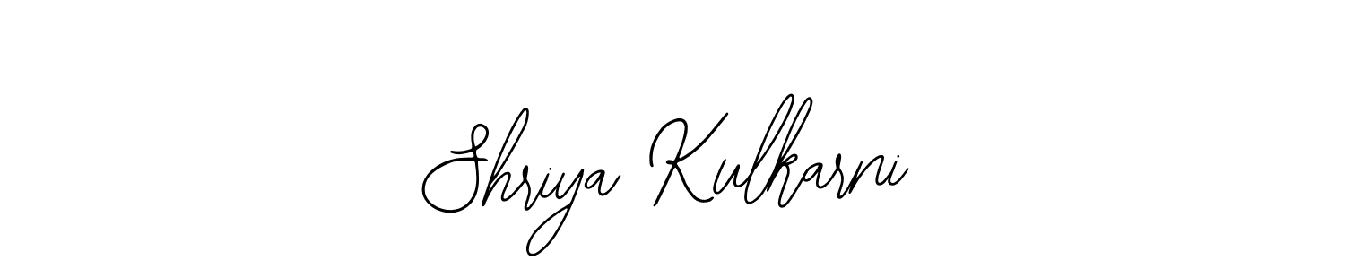 You should practise on your own different ways (Bearetta-2O07w) to write your name (Shriya Kulkarni) in signature. don't let someone else do it for you. Shriya Kulkarni signature style 12 images and pictures png