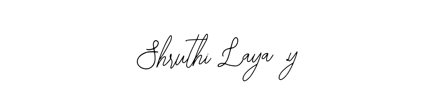 Use a signature maker to create a handwritten signature online. With this signature software, you can design (Bearetta-2O07w) your own signature for name Shruthi Laya .y. Shruthi Laya .y signature style 12 images and pictures png