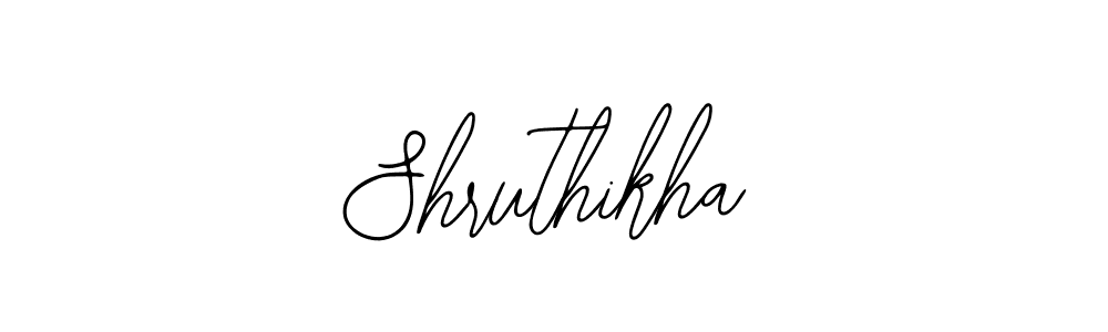 Use a signature maker to create a handwritten signature online. With this signature software, you can design (Bearetta-2O07w) your own signature for name Shruthikha. Shruthikha signature style 12 images and pictures png