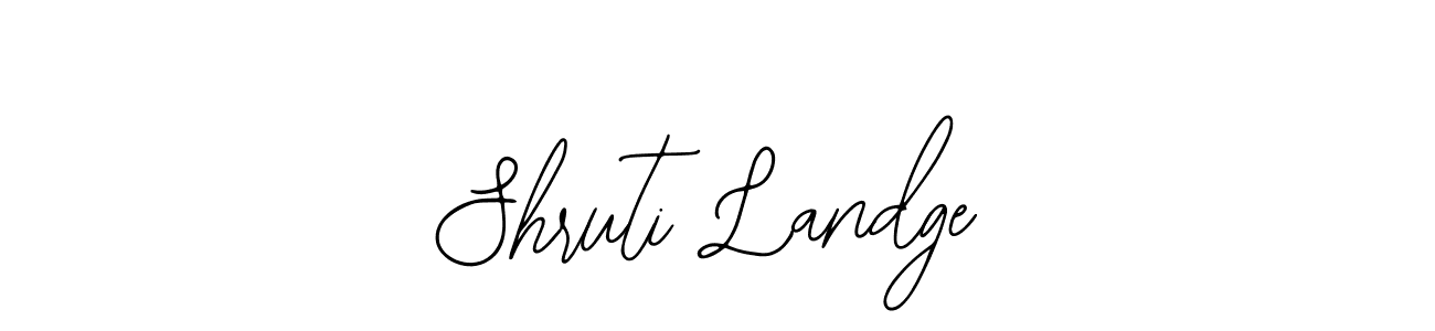It looks lik you need a new signature style for name Shruti Landge. Design unique handwritten (Bearetta-2O07w) signature with our free signature maker in just a few clicks. Shruti Landge signature style 12 images and pictures png