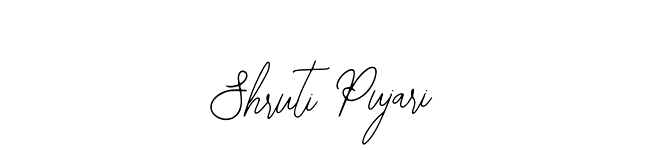 Use a signature maker to create a handwritten signature online. With this signature software, you can design (Bearetta-2O07w) your own signature for name Shruti Pujari. Shruti Pujari signature style 12 images and pictures png