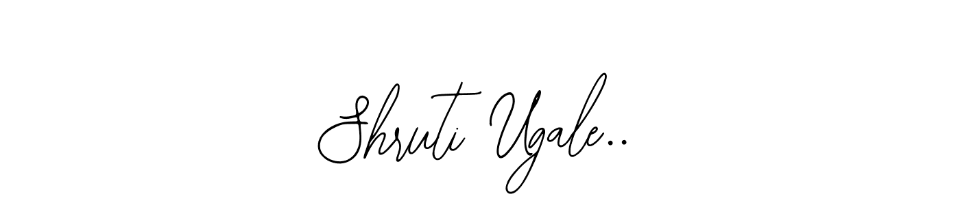 The best way (Bearetta-2O07w) to make a short signature is to pick only two or three words in your name. The name Shruti Ugale.. include a total of six letters. For converting this name. Shruti Ugale.. signature style 12 images and pictures png