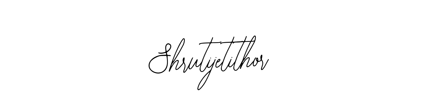 Bearetta-2O07w is a professional signature style that is perfect for those who want to add a touch of class to their signature. It is also a great choice for those who want to make their signature more unique. Get Shrutijetithor name to fancy signature for free. Shrutijetithor signature style 12 images and pictures png
