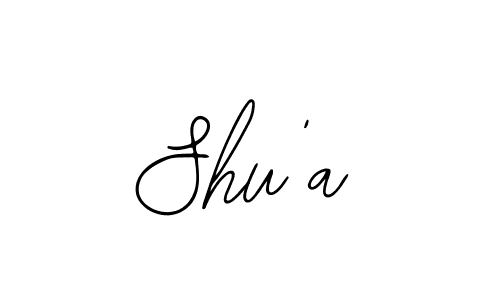 How to make Shu'a signature? Bearetta-2O07w is a professional autograph style. Create handwritten signature for Shu'a name. Shu'a signature style 12 images and pictures png