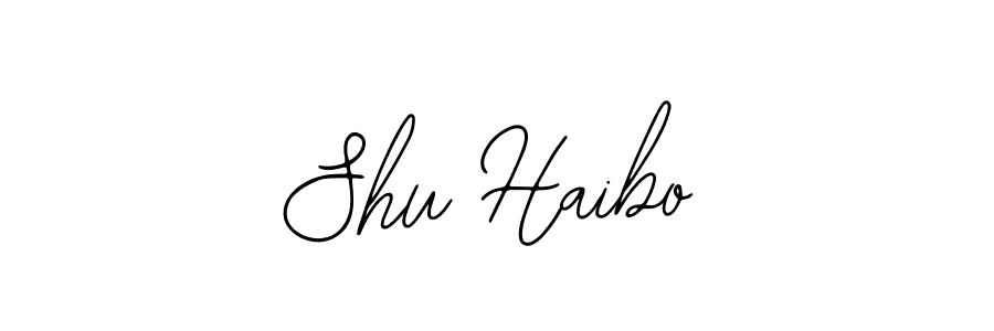 Use a signature maker to create a handwritten signature online. With this signature software, you can design (Bearetta-2O07w) your own signature for name Shu Haibo. Shu Haibo signature style 12 images and pictures png