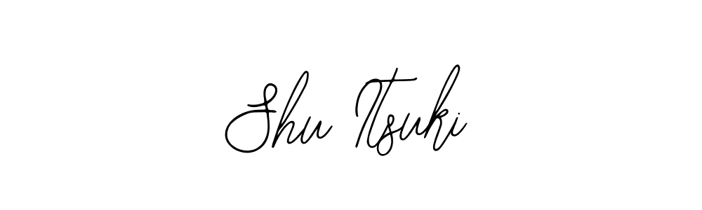 How to make Shu Itsuki name signature. Use Bearetta-2O07w style for creating short signs online. This is the latest handwritten sign. Shu Itsuki signature style 12 images and pictures png