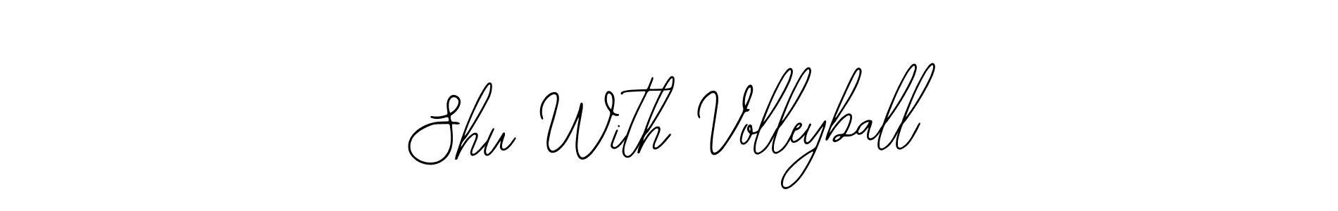 Use a signature maker to create a handwritten signature online. With this signature software, you can design (Bearetta-2O07w) your own signature for name Shu With Volleyball. Shu With Volleyball signature style 12 images and pictures png