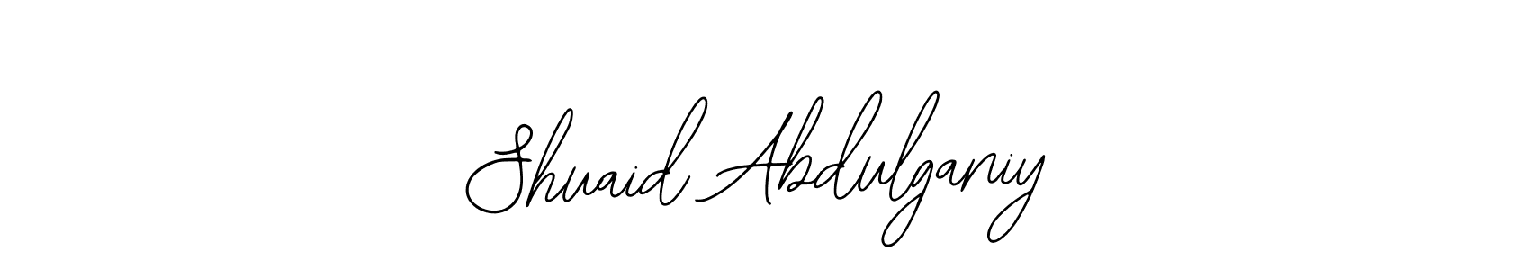 Also we have Shuaid Abdulganiy name is the best signature style. Create professional handwritten signature collection using Bearetta-2O07w autograph style. Shuaid Abdulganiy signature style 12 images and pictures png