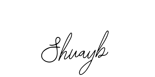 How to make Shuayb signature? Bearetta-2O07w is a professional autograph style. Create handwritten signature for Shuayb name. Shuayb signature style 12 images and pictures png