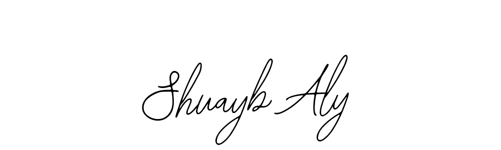 Create a beautiful signature design for name Shuayb Aly. With this signature (Bearetta-2O07w) fonts, you can make a handwritten signature for free. Shuayb Aly signature style 12 images and pictures png