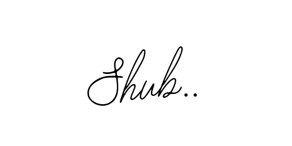 The best way (Bearetta-2O07w) to make a short signature is to pick only two or three words in your name. The name Shub.. include a total of six letters. For converting this name. Shub.. signature style 12 images and pictures png