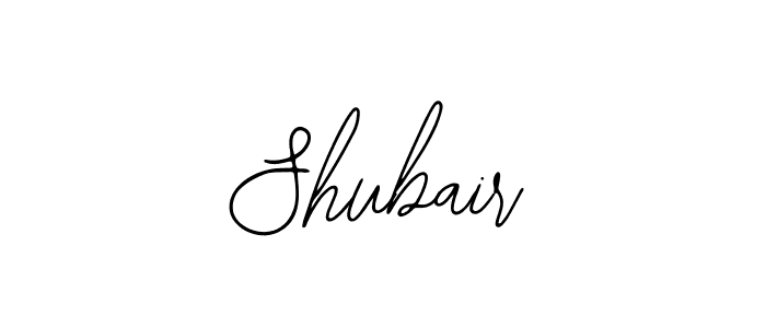 You should practise on your own different ways (Bearetta-2O07w) to write your name (Shubair) in signature. don't let someone else do it for you. Shubair signature style 12 images and pictures png
