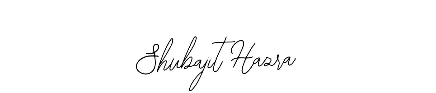 How to make Shubajit Hazra name signature. Use Bearetta-2O07w style for creating short signs online. This is the latest handwritten sign. Shubajit Hazra signature style 12 images and pictures png