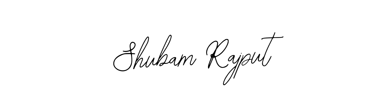 How to make Shubam Rajput name signature. Use Bearetta-2O07w style for creating short signs online. This is the latest handwritten sign. Shubam Rajput signature style 12 images and pictures png