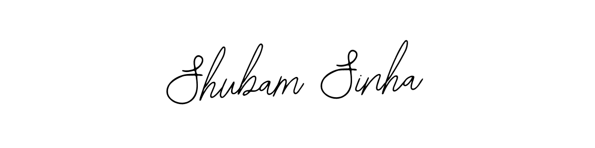 Shubam Sinha stylish signature style. Best Handwritten Sign (Bearetta-2O07w) for my name. Handwritten Signature Collection Ideas for my name Shubam Sinha. Shubam Sinha signature style 12 images and pictures png