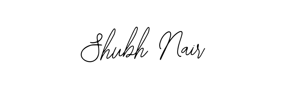 You should practise on your own different ways (Bearetta-2O07w) to write your name (Shubh Nair) in signature. don't let someone else do it for you. Shubh Nair signature style 12 images and pictures png