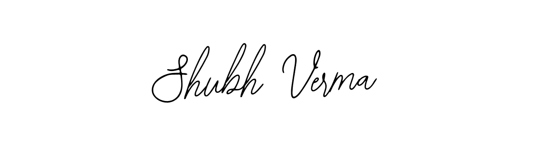 You should practise on your own different ways (Bearetta-2O07w) to write your name (Shubh Verma) in signature. don't let someone else do it for you. Shubh Verma signature style 12 images and pictures png