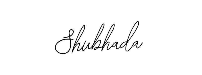 How to make Shubhada name signature. Use Bearetta-2O07w style for creating short signs online. This is the latest handwritten sign. Shubhada signature style 12 images and pictures png