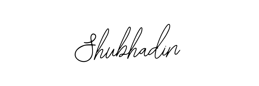 Use a signature maker to create a handwritten signature online. With this signature software, you can design (Bearetta-2O07w) your own signature for name Shubhadin. Shubhadin signature style 12 images and pictures png