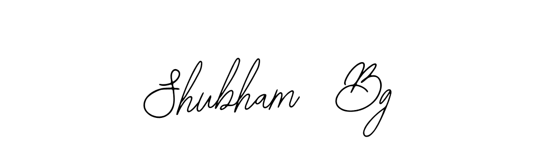 Create a beautiful signature design for name Shubham  Bg. With this signature (Bearetta-2O07w) fonts, you can make a handwritten signature for free. Shubham  Bg signature style 12 images and pictures png