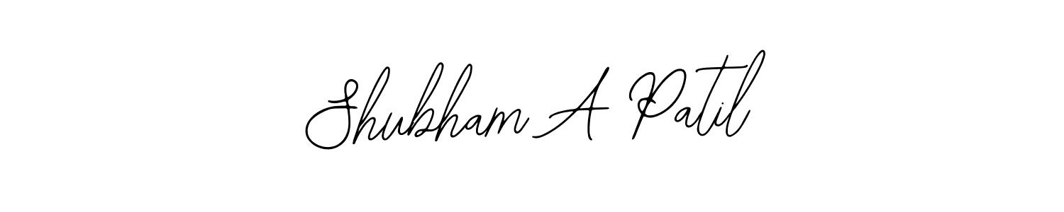 How to Draw Shubham A Patil signature style? Bearetta-2O07w is a latest design signature styles for name Shubham A Patil. Shubham A Patil signature style 12 images and pictures png