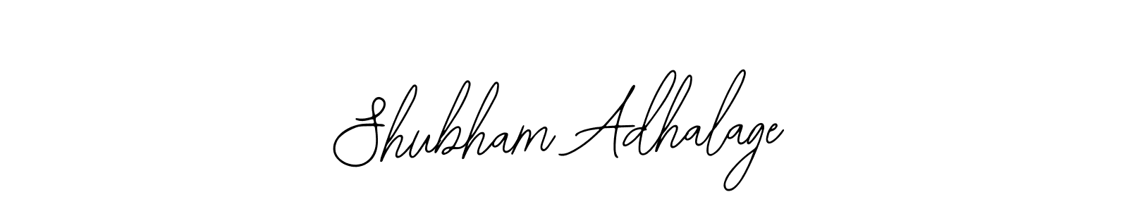 Use a signature maker to create a handwritten signature online. With this signature software, you can design (Bearetta-2O07w) your own signature for name Shubham Adhalage. Shubham Adhalage signature style 12 images and pictures png