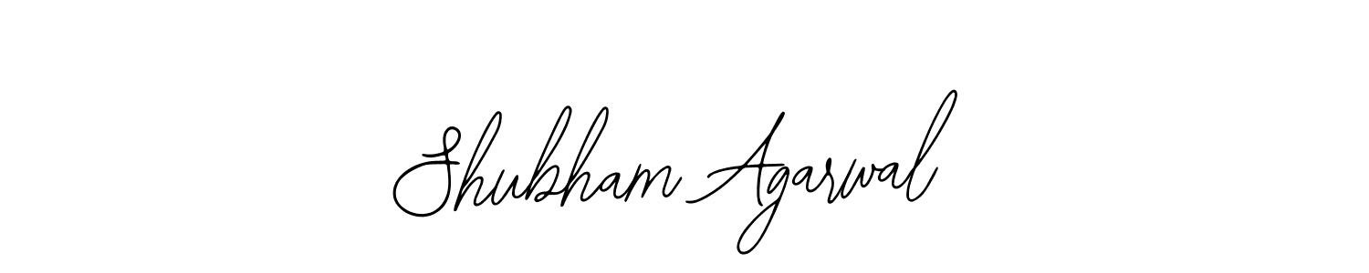 How to make Shubham Agarwal name signature. Use Bearetta-2O07w style for creating short signs online. This is the latest handwritten sign. Shubham Agarwal signature style 12 images and pictures png