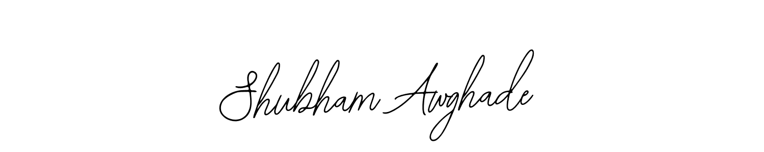 How to make Shubham Awghade name signature. Use Bearetta-2O07w style for creating short signs online. This is the latest handwritten sign. Shubham Awghade signature style 12 images and pictures png